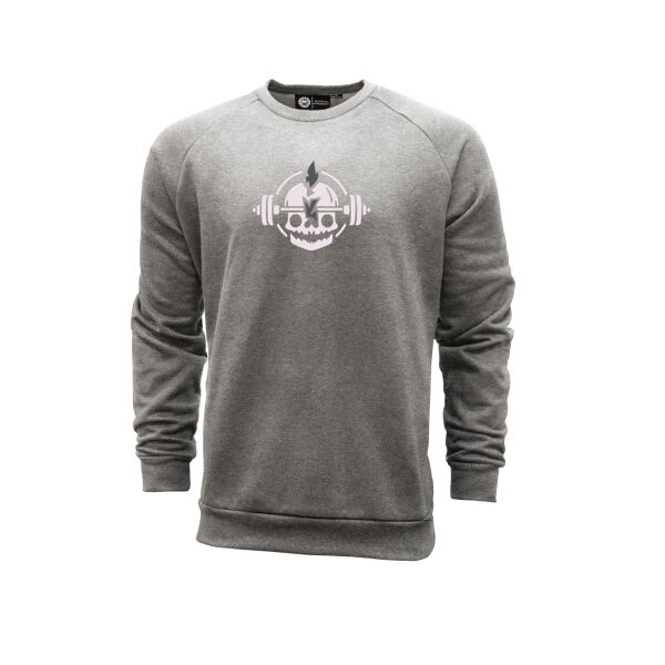 Fitness Skull Varsity Crewneck Sweatshirt Thumbnail